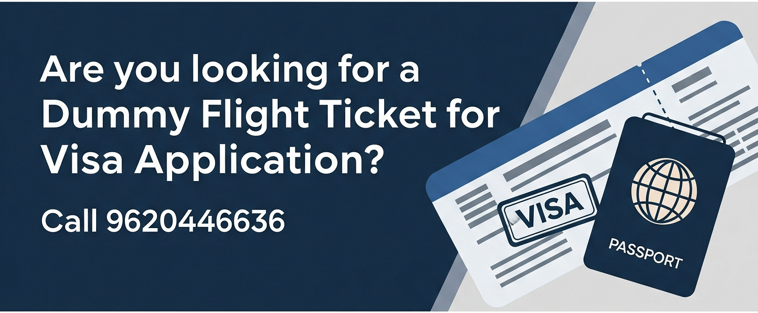 Flight Itinerary for Visa Application