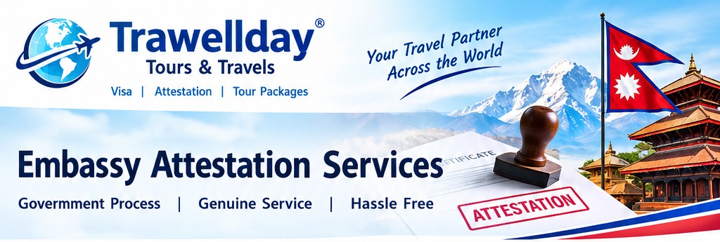 Trawellday Tours & Travels – Embassy Attestation Services